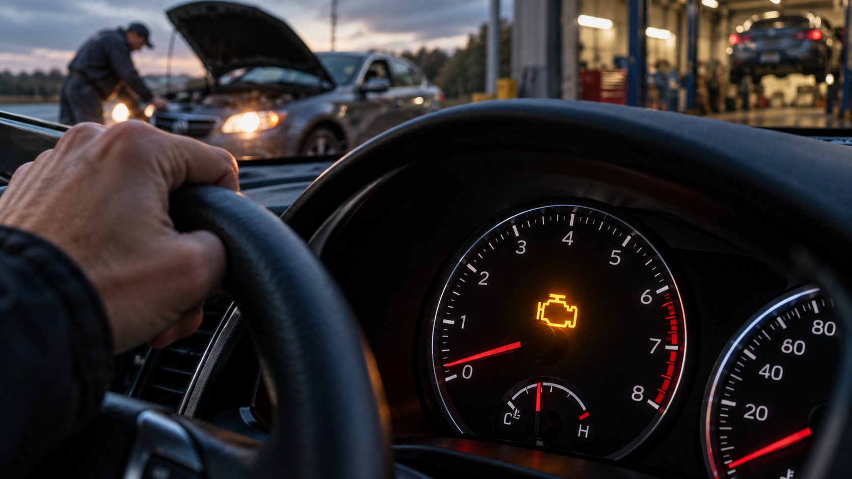 engine light flashing